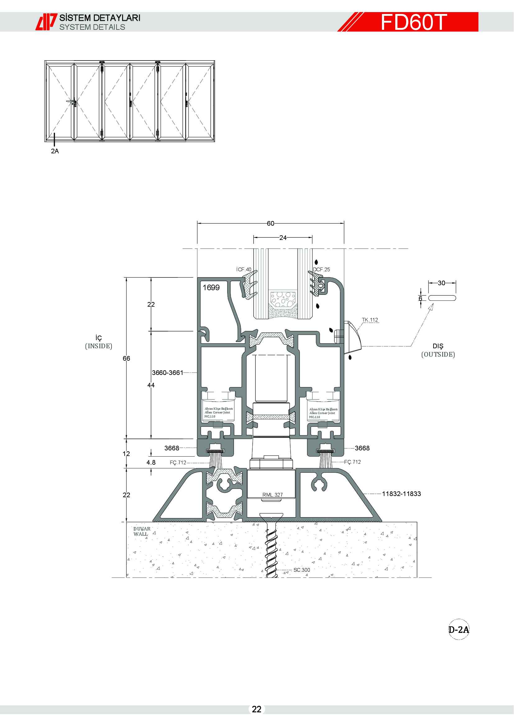 Aluminyum Katlanır Kapı 25